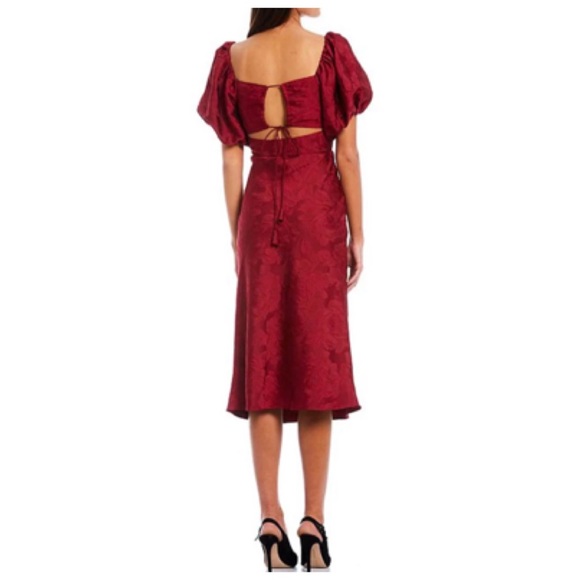 NWT Sachin & Babi Gabby Floral Jacquard Sweetheart Midi Dress - Picture 2 of 9